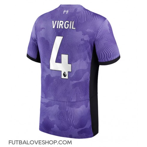 Dres Liverpool Virgil van Dijk #4 Tretina 2023-24 Krátky Rukáv